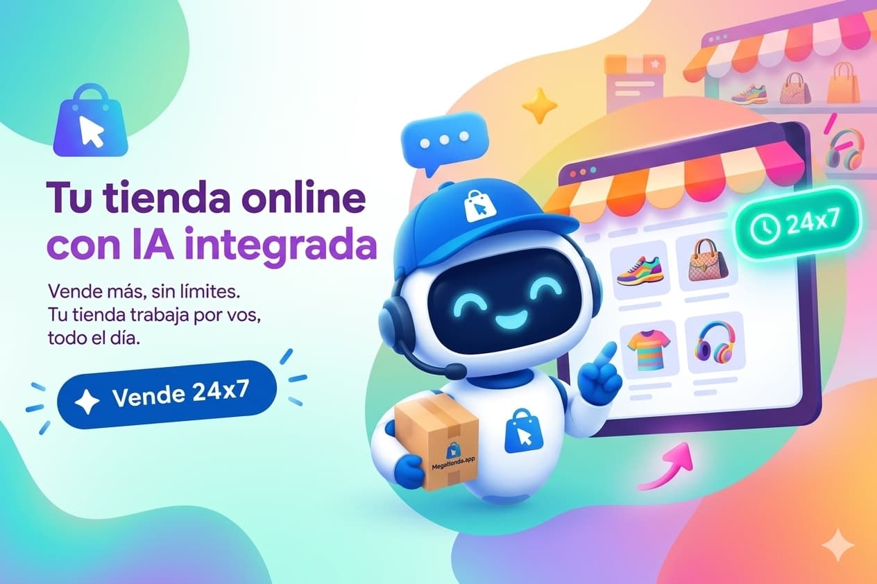 Tienda online de MegaTienda con asistente de IA integrado, disponible 24x7