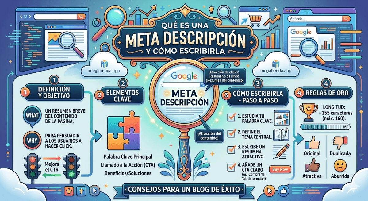Qué es una meta descripción y cómo escribirla para SEO